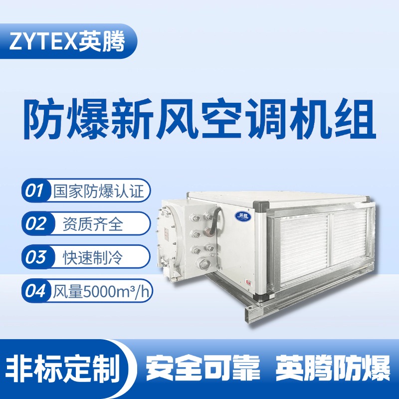 5000風(fēng)量臥式防爆新風(fēng)機(jī)組 加氣站使用